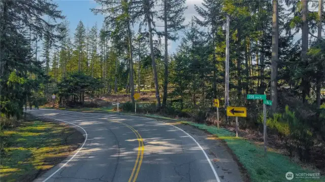 A look at the road that the land is off of