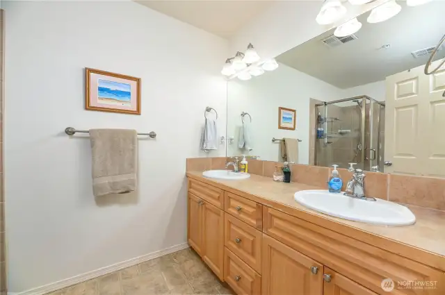 Primary Bath With Double Vanity