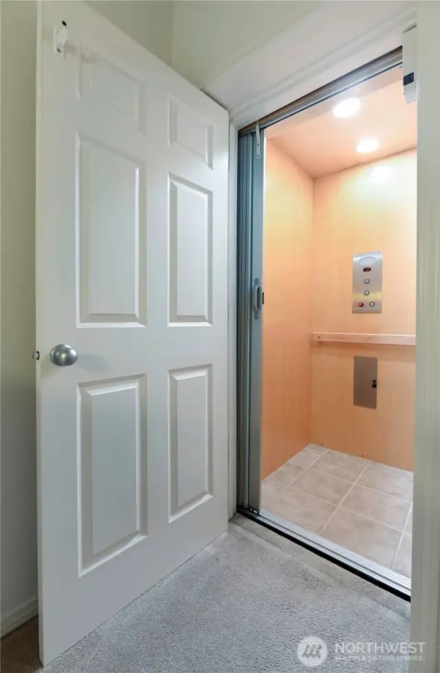 View Of Private Elevator Entrance