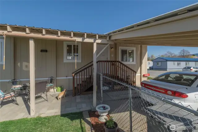 Carport and patio