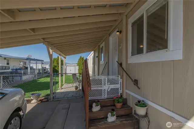 Entrance from Carport