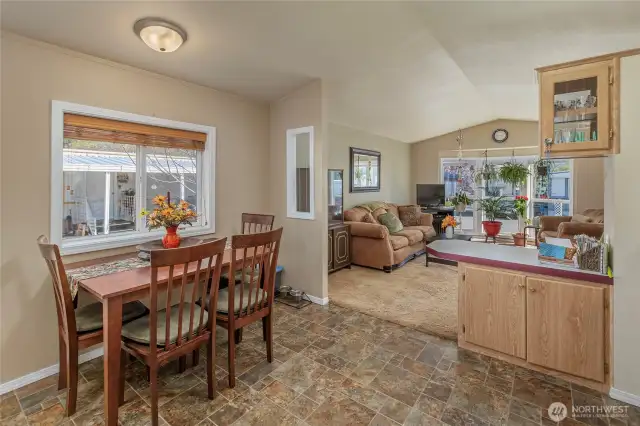 Dining area and counter