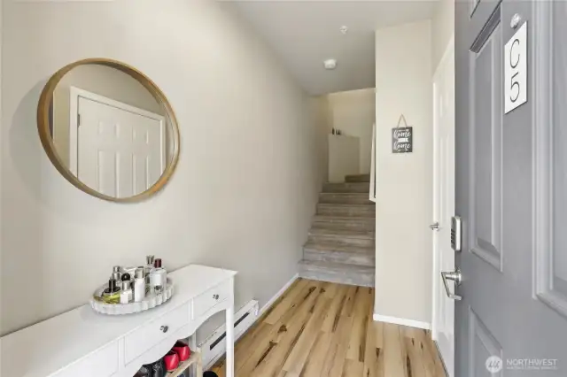 Foyer looking up stairs