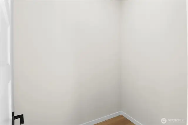 Primary Room walk-in closet shevling to be installed prior to Closing