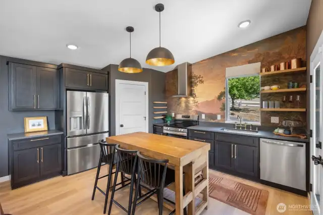 Kitchen with Coffee Bar, Pantry and Large Island