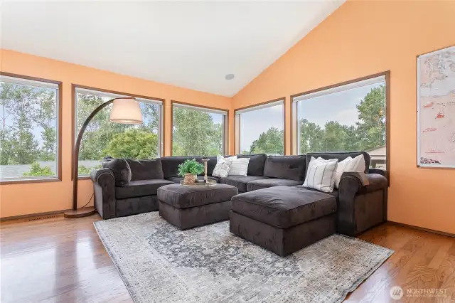 Tons of natural light and seasonal views of the bay.