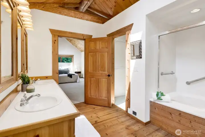 Another view of the primary bathroom