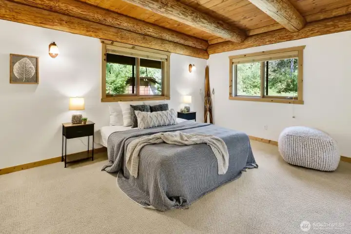 On the main level, find a very large secondary bedroom
