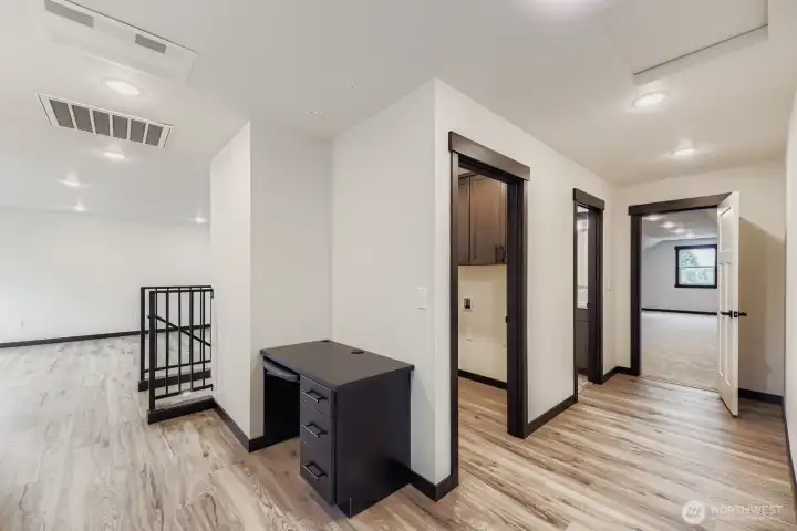 Custom built-in desk