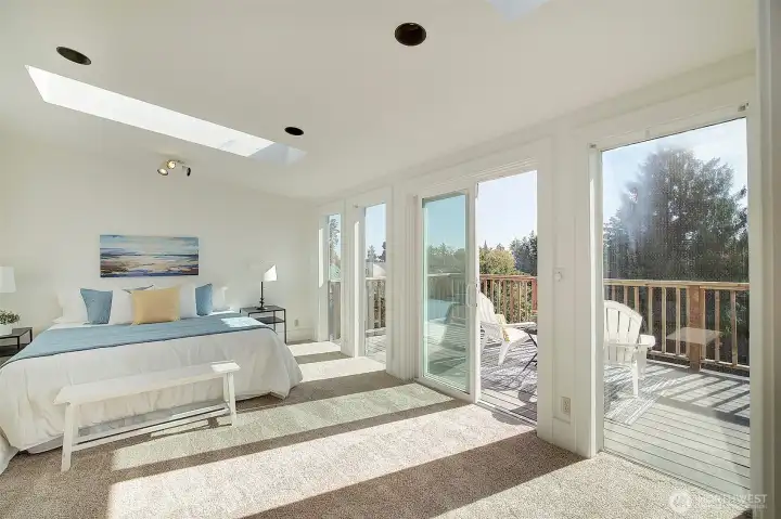 Slider opens to your private deck