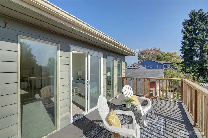 Relax on private deck