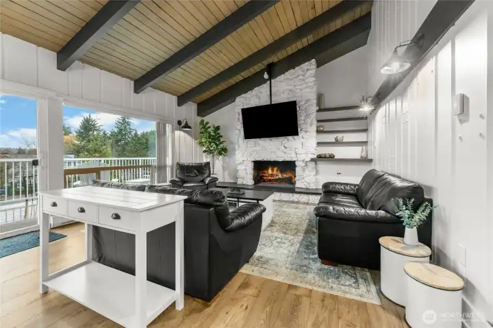 Community clubhouse with gym, sauna, game room, and gathering spaces — great lifestyle amenities.