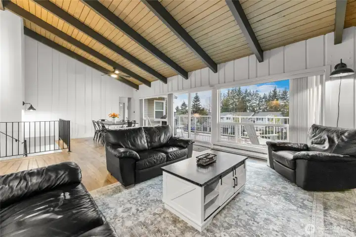 Community clubhouse with gym, sauna, game room, and gathering spaces — great lifestyle amenities.