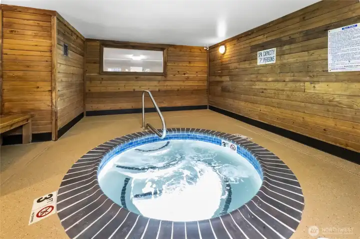 Community clubhouse with new spacious hot tub & spa area.