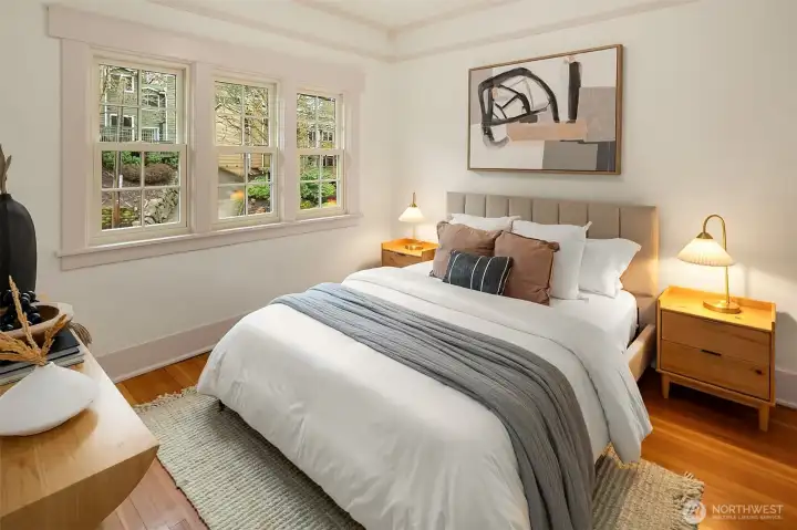 Smaller bedroom on main floor.