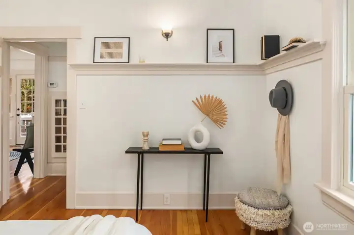 View from second bedroom to hallway area.