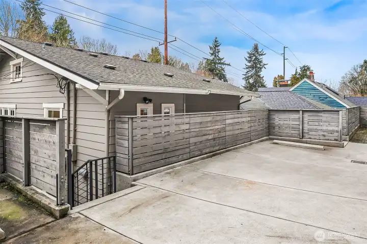 Parking spot in back.