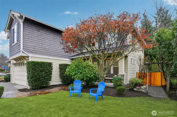 Picturesque front yard with exceptional curb appeal.