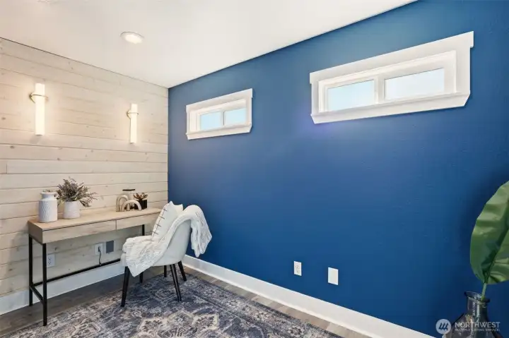 A perfect spot for working from home or setting up a quiet study space.