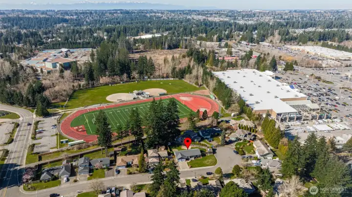 From above you can see how nicely the home sits within the neighborhood.