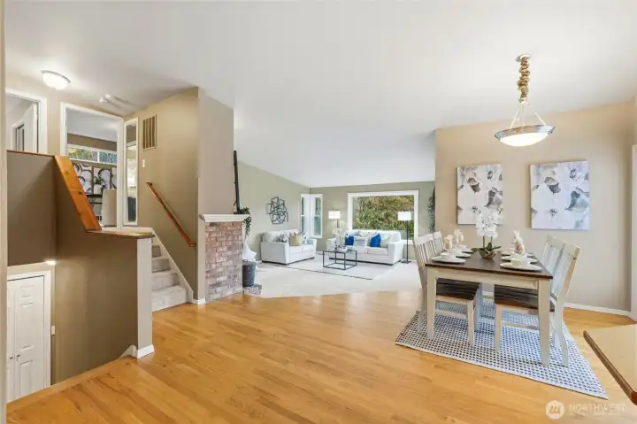 Ideal for entertaining, the dining area keeps guests comfortably connected to the heart of the home.