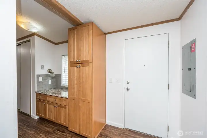 back hallway and back door