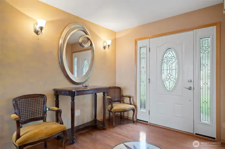 Welcoming entry way.