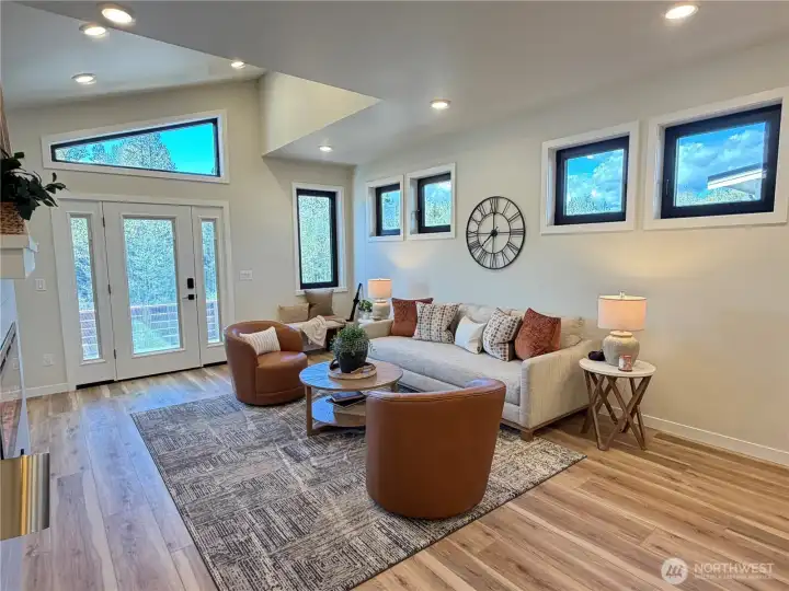 Light and bright main floor with a lot of windows for natural light.