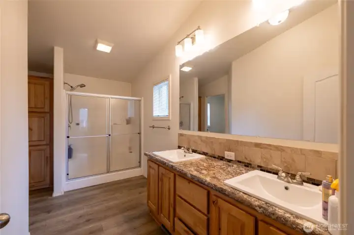 Bath off of the primary