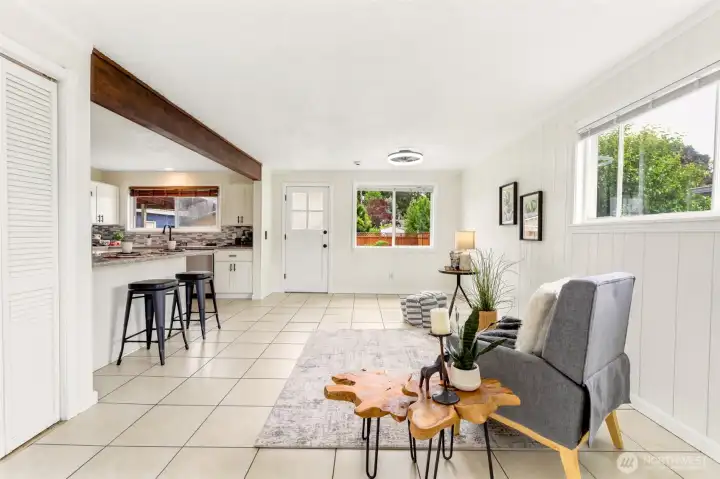 Large windows and an open layout create a bright, airy setting ready for your personal touch.