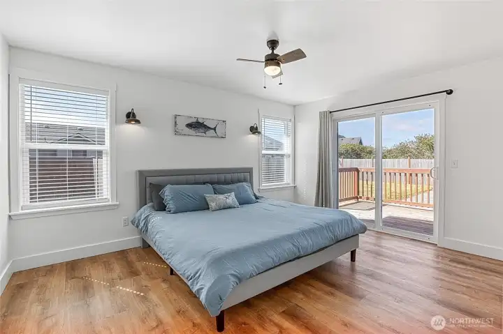 Primary Ensuite with Private Access to Backyard Primary Ensuite with Private Access to Backyard