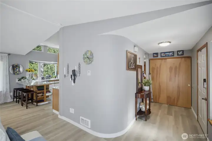 Wide hallways and easy access.