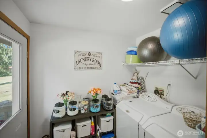 Laundry Room with storage.