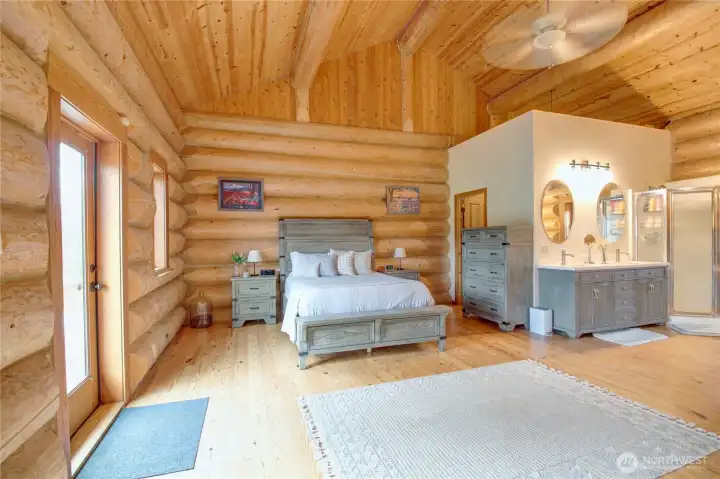 Primary suite designed as a private retreat.