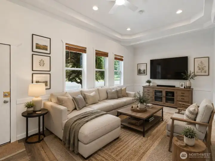 Virtually Staged family or bonus room. Virtually Staged family or bonus room.