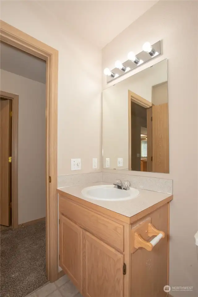 1/2 bath on the main floor