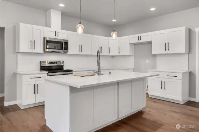 Thoughtfully designed kitchen and pantry area.