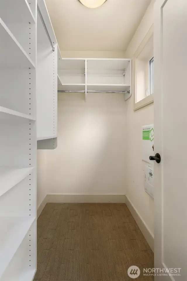 Second floor walk in closet.