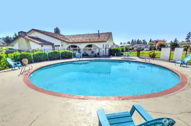 Enjoy the pool on those warm days.