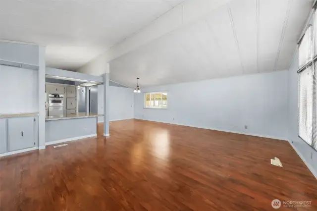 High ceilings.