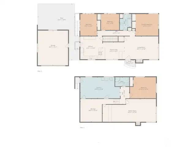 Whole house floor plan.
