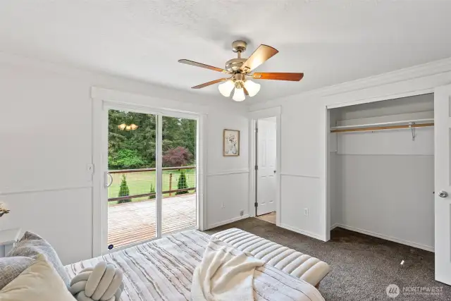 Beautiful views as your wake up in the morning. Enjoy your own private 3/4 bath in the primary bedroom.