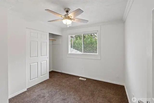 A third bedroom.  All bedrooms are on the main level. Fresh paint in almost every room of this home.