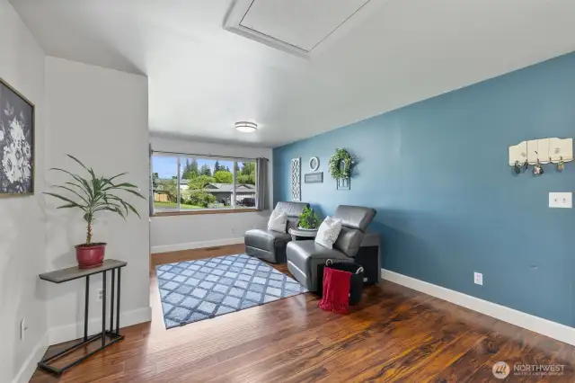 Bonus room off living room