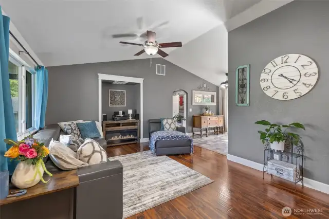 Front entry to living room