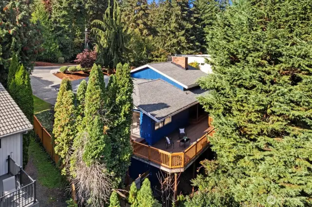 View of the deck from above