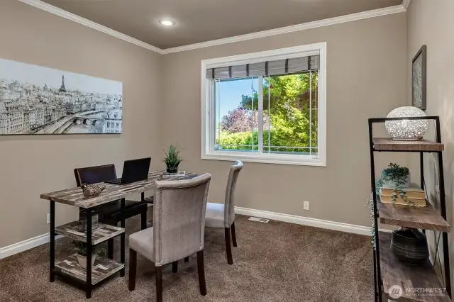 Den/Office on main floor off entry.