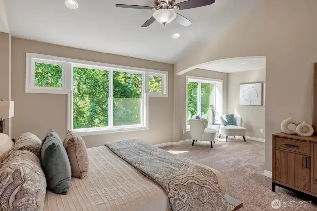 Primary Suite with sitting area and