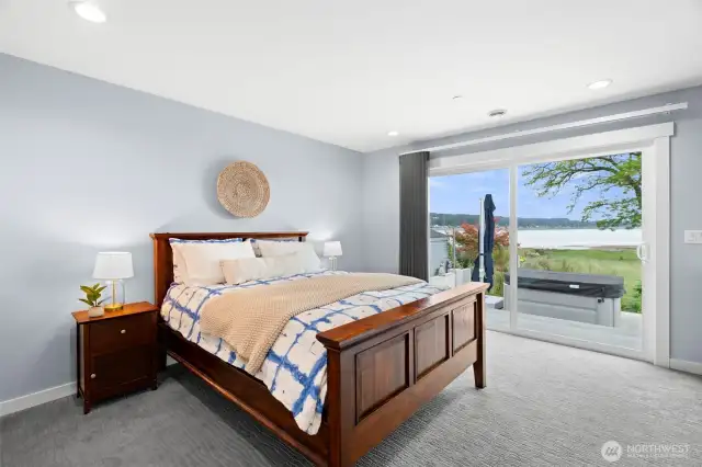 Primary Suite with direct access to the Hot Tub