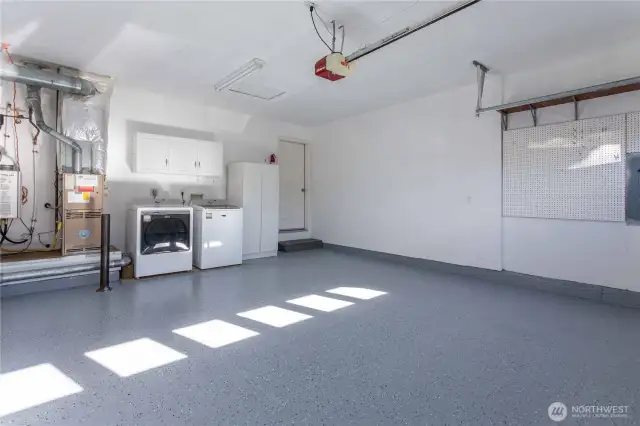 New coating on garage floor